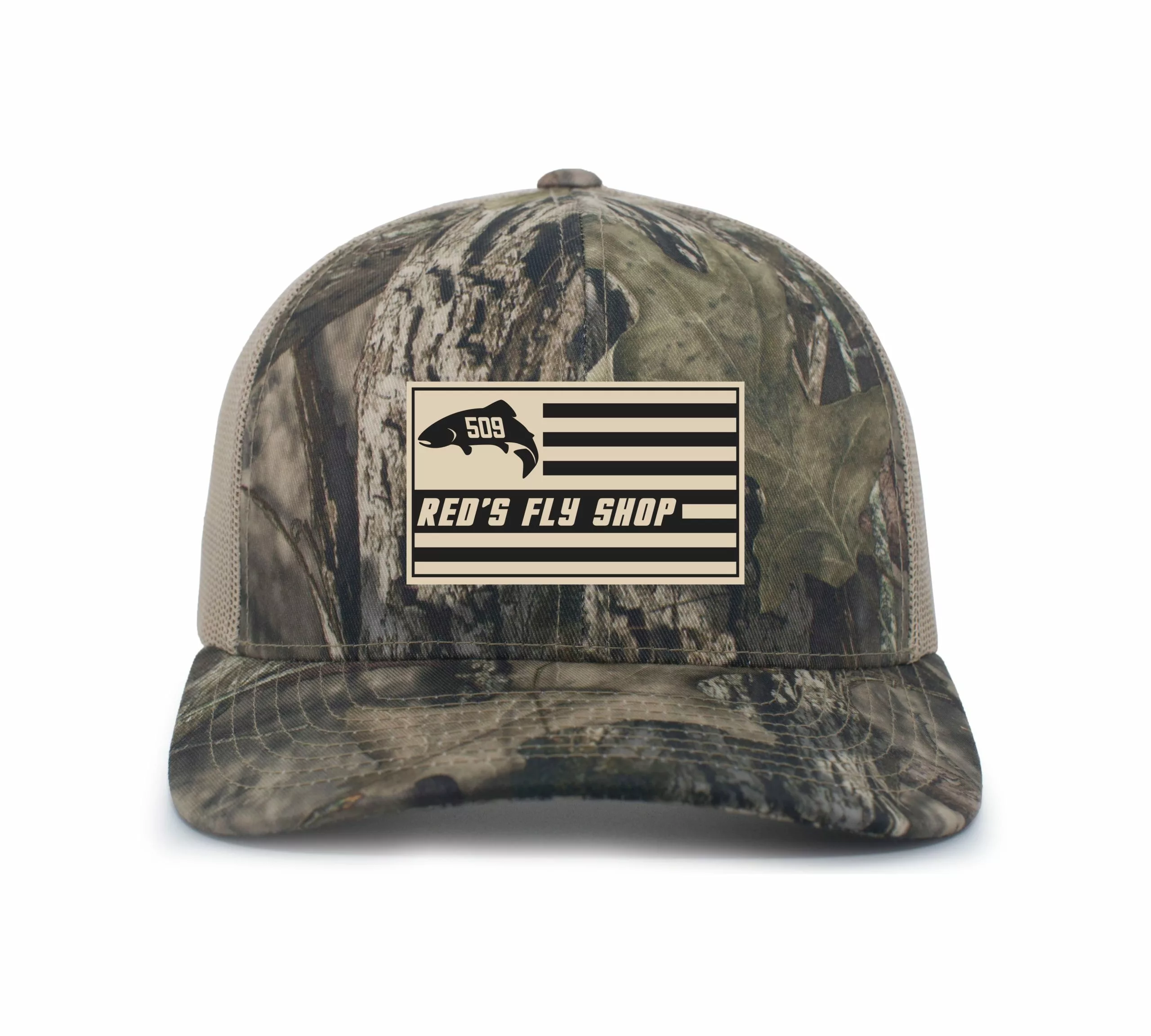 Shirtworks Red's Fly Shop // Flag Logo Camo Hats 4 Shirtworks Red's Fly Shop // Flag Logo Camo Hats - Image 2