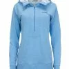Simms Fishing Products Simms Women's Bugstopper® Hoody // XL -LINES & LEADERS Store 12893 435 womens bugstopper hoody cornflower heather s22 001 front hires 1400x2100 254a034e e3a4 442d a14d b033c1361763