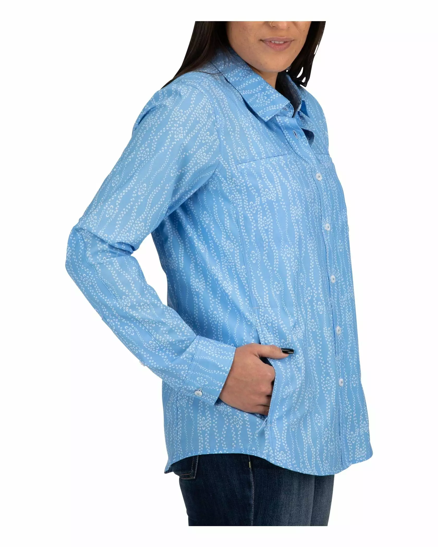 Simms Fishing Products Simms Women's Isle Long Sleeve Shirt 5 Simms Fishing Products Simms Women's Isle Long Sleeve Shirt - Image 3