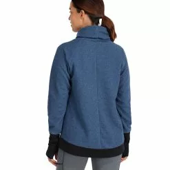 Simms Fishing Products Simms Women's Rivershed Sweater -LINES & LEADERS Store 13316 410 rivershed sweater model f22 back