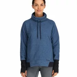 Simms Fishing Products Simms Women's Rivershed Sweater -LINES & LEADERS Store 13316 410 rivershed sweater model f22 front