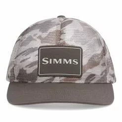 Simms Fishing Products Simms Mesh All-Over Trucker -LINES & LEADERS Store 13362 3002 mesh all over trucker tabletop s23 front