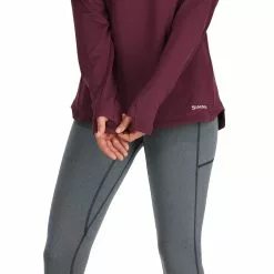 Simms Fishing Products Simms W's Heavyweight Baselayer Hoody -LINES & LEADERS Store 13420 624 heavyweight baselayer hoody model f22 4