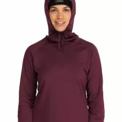 Simms Fishing Products Simms W's Heavyweight Baselayer Hoody -LINES & LEADERS Store 13420 624 heavyweight baselayer hoody model f22 5