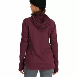 Simms Fishing Products Simms W's Heavyweight Baselayer Hoody -LINES & LEADERS Store 13420 624 heavyweight baselayer hoody model f22 back