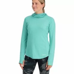 Simms Fishing Products Simms W's Solarflex Cooling Hoody -LINES & LEADERS Store 13497 459 solar flex cooling hoody Model s23 front