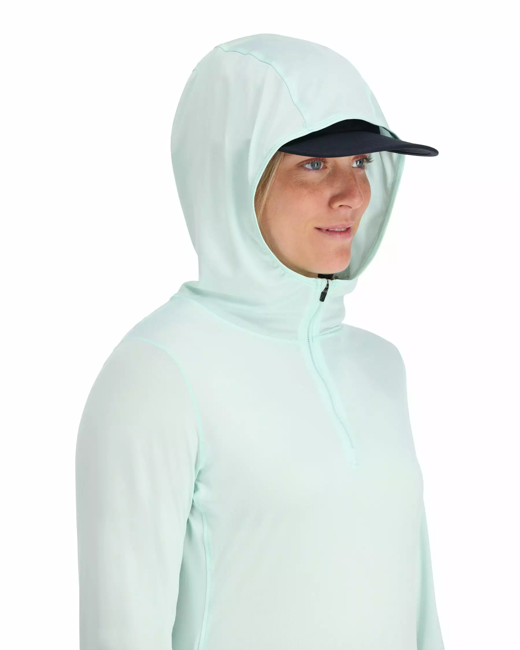 Simms Fishing Products Simms Women's Solarflex 1/4 Zip Hoody 6 Simms Fishing Products Simms Women's Solarflex 1/4 Zip Hoody - Image 4