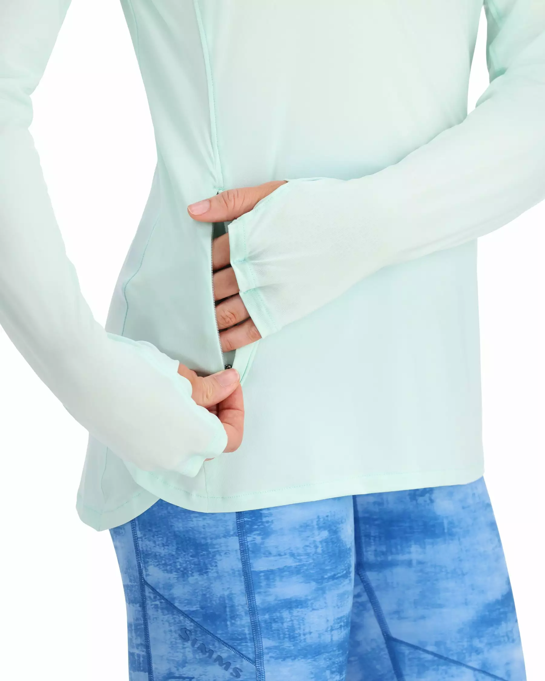 Simms Fishing Products Simms Women's Solarflex 1/4 Zip Hoody 8 Simms Fishing Products Simms Women's Solarflex 1/4 Zip Hoody - Image 6