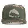 Simms Fishing Products Simms Brown Trout 7-Panel Trucker -LINES & LEADERS Store 13721 309 brown trout 7 panel tabletop s23 front