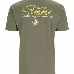 Simms Fishing Products Simms Script Line T-Shirt -LINES & LEADERS Store 13776 914 script line t shirt Mannequin s23 back