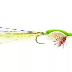 Gurgler Chartreuse And White 3/0 By Fulling Mill