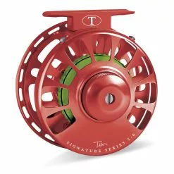 Tibor Reels Tibor Signature Series 5-6 Reels 133 Tibor Reels Tibor Signature Series 5-6 Reels -LINES & LEADERS Store 5 6 Red Lime hub