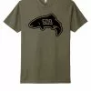 Shirtworks 509 Trout T-Shirt // Military Green -LINES & LEADERS Store 509FishOut1 NL6210 MilGreen