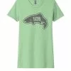 Shirtworks 509 Trout T-Shirt // Women's Mint -LINES & LEADERS Store 509FishOut1 NL6610 Mint