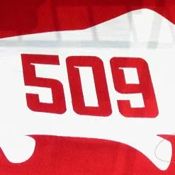 Shirtworks "509 Trout" Logo T-Shirt // 5XL Super Size Me -LINES & LEADERS Store 509 Assortment Shirts Cherry Red