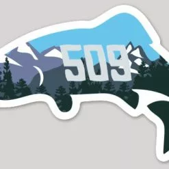 Make Stickers Stickers // "509 Trout" And Red's Logo Stickers -LINES & LEADERS Store 509scenic