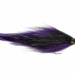 Two Tone Brushy Black & Purple By Fulling Mill // Saltwater Baitfish