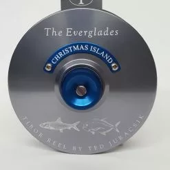 Tibor Reels Tibor Special Edition Christmas Island Fly Reels // Bonefish And Giant Trevally Engravings -LINES & LEADERS Store EvergladesChristmasIslandGraphite