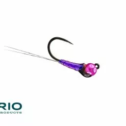 Far Bank Enterprises RIO's Rain Drop Perdigon Fly -LINES & LEADERS Store Flies Freshwater TungstenFlies RIO sRainDropTB DarkPinkBead Purple scaled