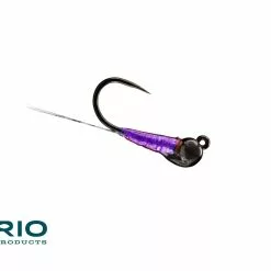 Far Bank Enterprises RIO's Rain Drop Perdigon Fly -LINES & LEADERS Store Flies Freshwater TungstenFlies RIO sRainDropTB MatteBlackBead Purple scaled