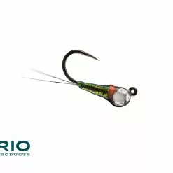 Far Bank Enterprises RIO's Rain Drop Perdigon Fly -LINES & LEADERS Store Flies Freshwater TungstenFlies RIO sRainDropTB SilverBead Black scaled