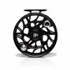 Hatch Outdoors Hatch Iconic Fly Reel // 11 Plus -LINES & LEADERS Store Iconic11PlusReel BlackSilver LargeArbor Back