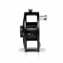 Hatch Outdoors Hatch Iconic Fly Reel // 11 Plus -LINES & LEADERS Store Iconic11PlusReel BlackSilver MidArbor Side