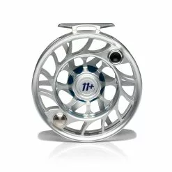 Hatch Outdoors Hatch Iconic Fly Reel // 11 Plus -LINES & LEADERS Store Iconic11PlusReel ClearBlue LargeArbor Back