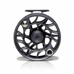 Hatch Outdoors Hatch Iconic Fly Reel // 11 Plus -LINES & LEADERS Store Iconic11PlusReel GreyBlack LargeArbor Back