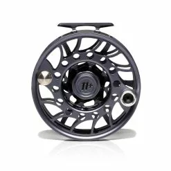 Hatch Outdoors Hatch Iconic Fly Reel // 11 Plus -LINES & LEADERS Store Iconic11PlusReel GreyBlack MidArbor Back