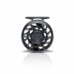 Hatch Outdoors Hatch Iconic Fly Reel // 3 Plus -LINES & LEADERS Store Iconic3PlusReel GreyBlack LargeArbor Front
