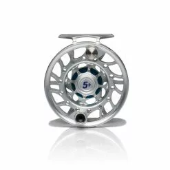 Hatch Outdoors Hatch Iconic Fly Reel // 5 Plus -LINES & LEADERS Store Iconic5PlusReel ClearBlue MidArbor Back