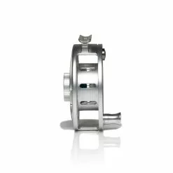 Hatch Outdoors Hatch Iconic Fly Reel // 5 Plus -LINES & LEADERS Store Iconic5PlusReel ClearBlue MidArbor Side