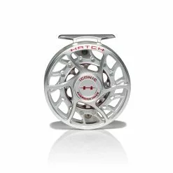 Hatch Outdoors Hatch Iconic Fly Reel // 5 Plus -LINES & LEADERS Store Iconic5PlusReel ClearRed MidArbor Front