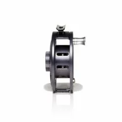 Hatch Outdoors Hatch Iconic Fly Reel // 5 Plus -LINES & LEADERS Store Iconic5PlusReel GreyBlack MidArbor Side