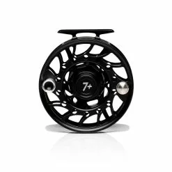Hatch Outdoors Hatch Iconic Fly Reel // 7 Plus -LINES & LEADERS Store Iconic7PlusReel BlackSilver MidArbor Back