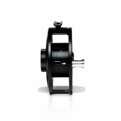 Hatch Outdoors Hatch Iconic Fly Reel // 7 Plus -LINES & LEADERS Store Iconic7PlusReel BlackSilver MidArbor Side