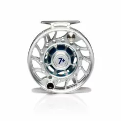 Hatch Outdoors Hatch Iconic Fly Reel // 7 Plus -LINES & LEADERS Store Iconic7PlusReel ClearBlue MidArbor Back
