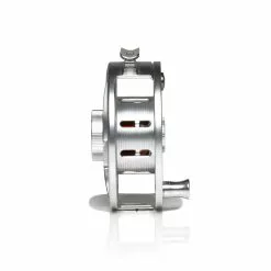 Hatch Outdoors Hatch Iconic Fly Reel // 7 Plus -LINES & LEADERS Store Iconic7PlusReel ClearRed MidArbor Side