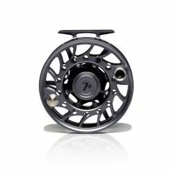 Hatch Outdoors Hatch Iconic Fly Reel // 7 Plus -LINES & LEADERS Store Iconic7PlusReel GreyBlack MidArbor Back