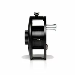 Hatch Outdoors Hatch Iconic Fly Reel // 9 Plus -LINES & LEADERS Store Iconic9PlusReel BlackSilver MidArbor Side