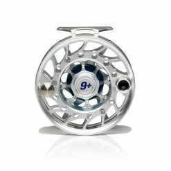 Hatch Outdoors Hatch Iconic Fly Reel // 9 Plus -LINES & LEADERS Store Iconic9PlusReel ClearBlue MidArbor Back