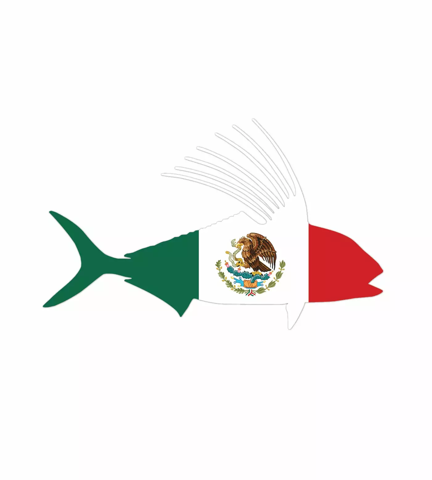 Mykiss Mexico Roosterfish Sticker 3 Mykiss Mexico Roosterfish Sticker