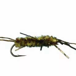 Pat's Rubber Leg Stonefly Nymph By Solitude -LINES & LEADERS Store N195OL BRWHITE