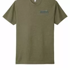 Shirtworks Red's Men's Canyon T-Shirt -LINES & LEADERS Store NL6210 LightOlive Front