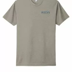 Shirtworks Red's Men's Canyon T-Shirt -LINES & LEADERS Store NL6210 StoneGrey Front