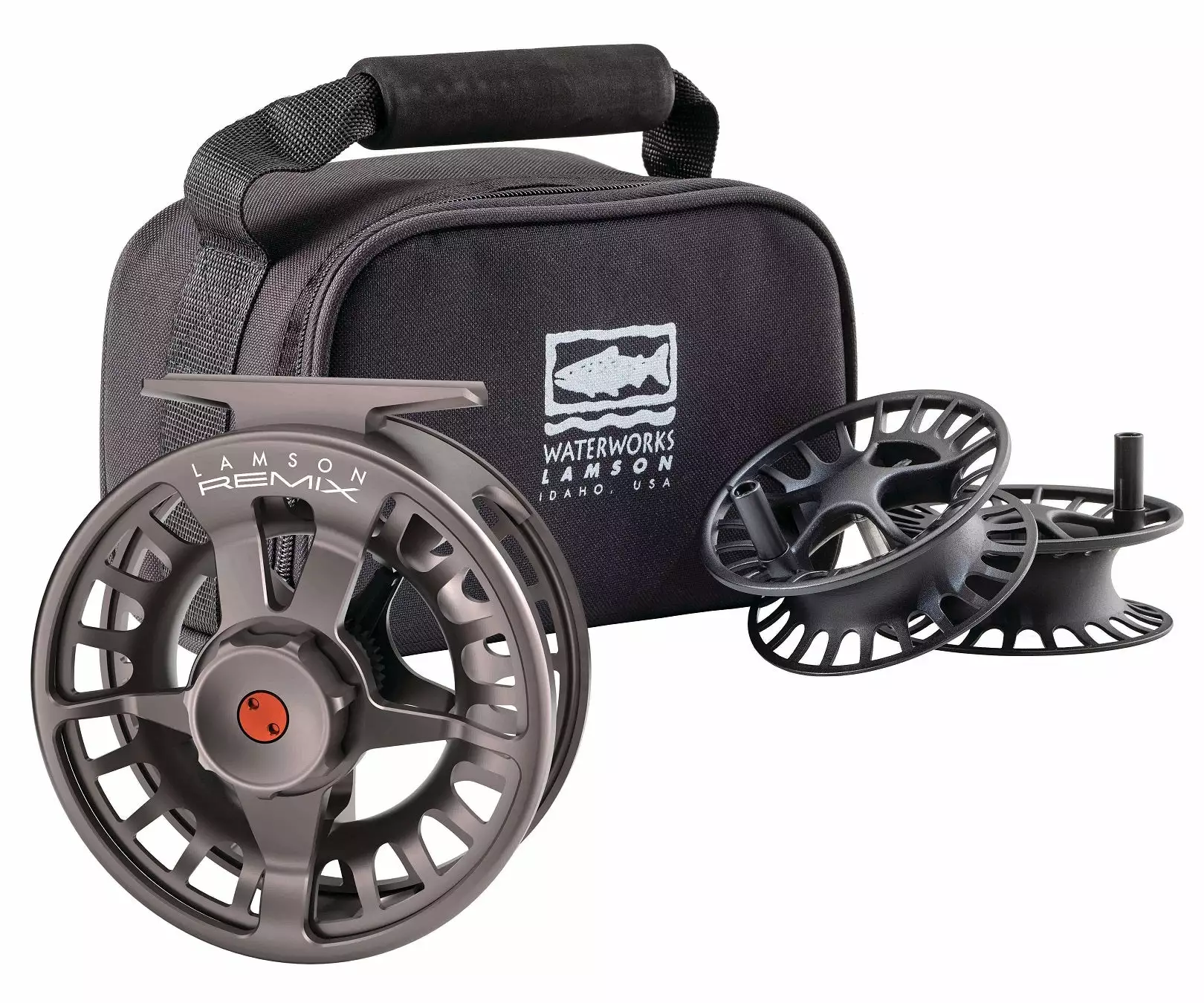 Waterworks-Lamson Remix (& Remix HD) 3-Pack Fly Fishing Reel And Spools 3 Waterworks-Lamson Remix (& Remix HD) 3-Pack Fly Fishing Reel And Spools