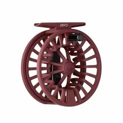 Far Bank Enterprises Redington ZERO Fly Reel -LINES & LEADERS Store Redington ZERO Burgundy Front Angled scaled