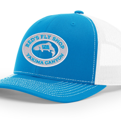 Shirtworks Red's Oval "509" Logo'd Trucker Cap 24 Shirtworks Red's Oval "509" Logo'd Trucker Cap -LINES & LEADERS Store Reds Oval509 112 CyanWhite