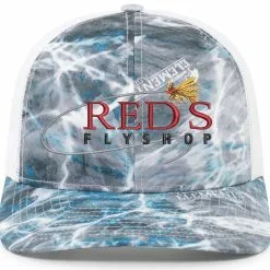 Shirtworks Red's Fly Shop Destination Travel Hats -LINES & LEADERS Store Reds Std 107C AqStlhdWhite
